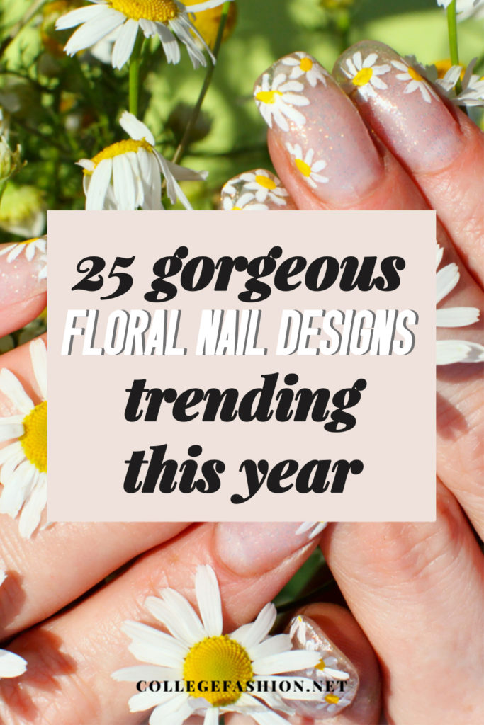 floral nail designs - nail art, flower nail design